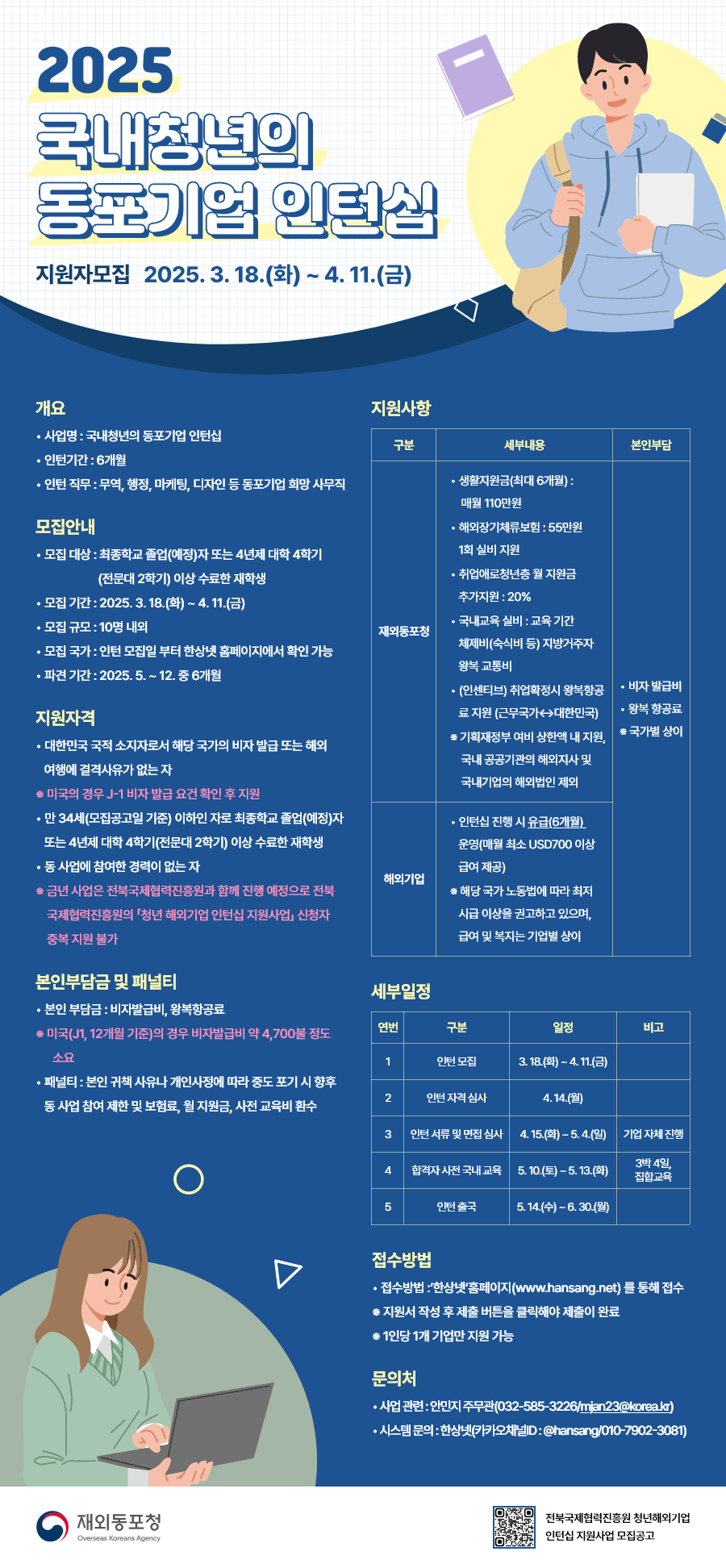 2025 국내청년의 동포기업 인턴십 연수생 모집 설명회