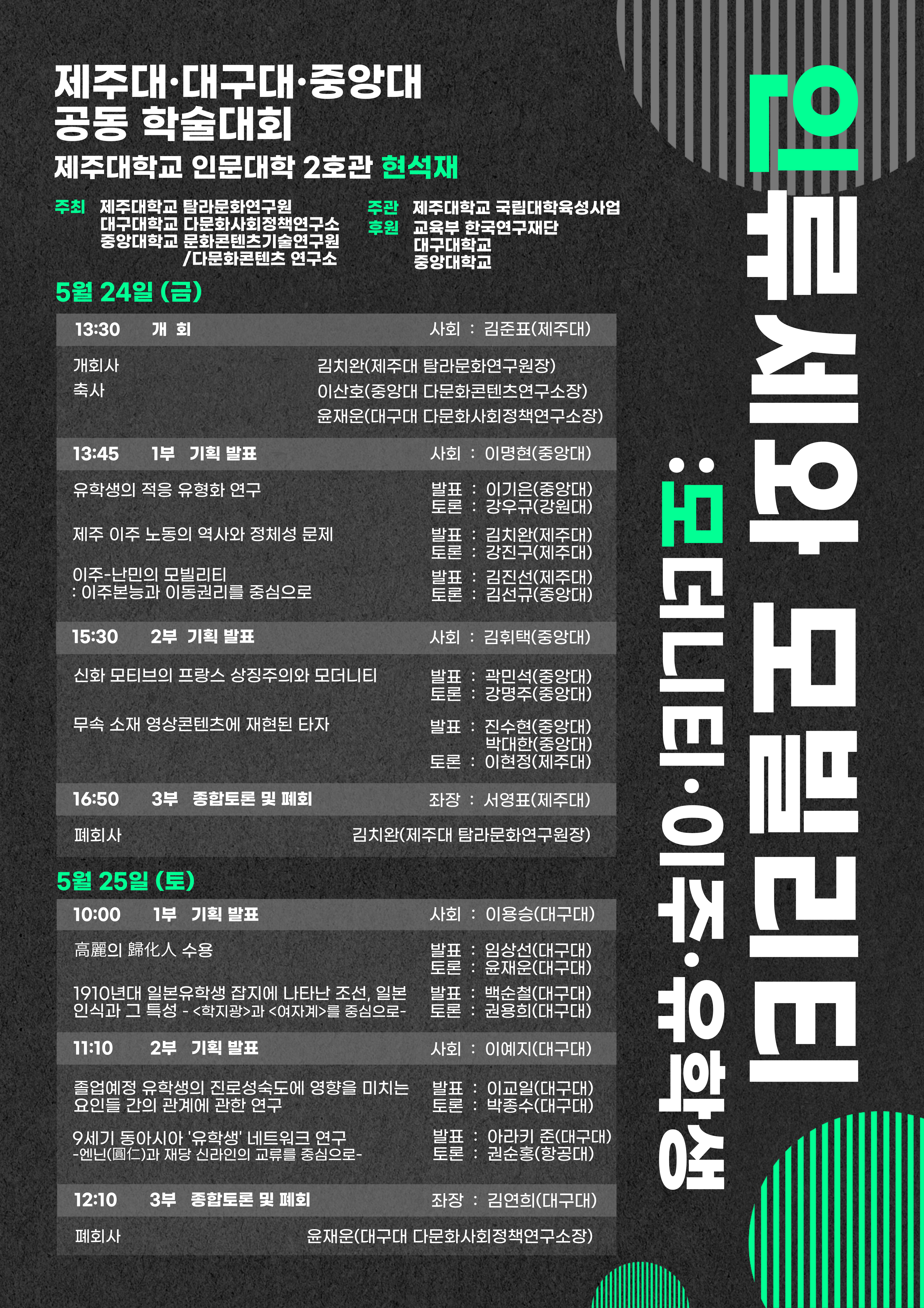 탐라문화연구원 ‘인류세와 모빌리티’ 학술대회 개최