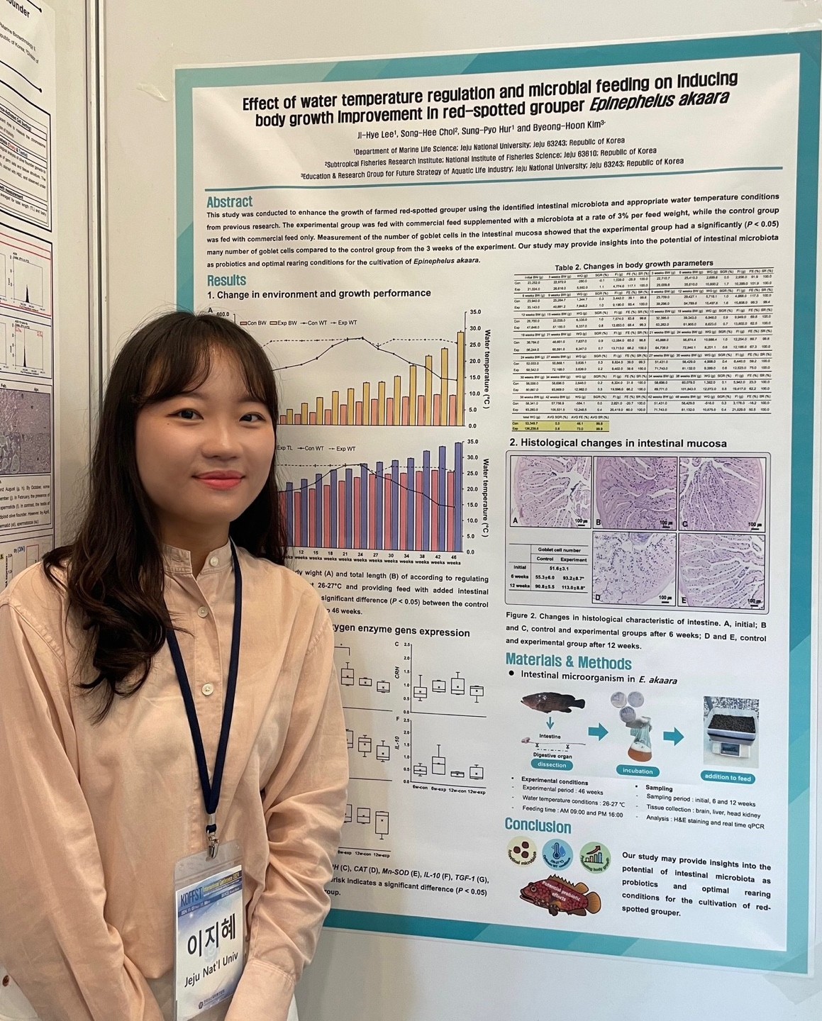 제주대 이지혜·서유경 학생 2024년 한국수산과학총연합회 최우수·우수 포스터상 수상