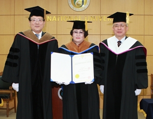고추월 대표에 명예경영학 박사학위 수여