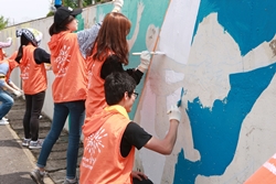 총여학생회, 대운동장 벽화로 새단장