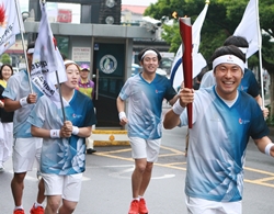 광주유니버시아드대회, 성화봉송 행사 열려