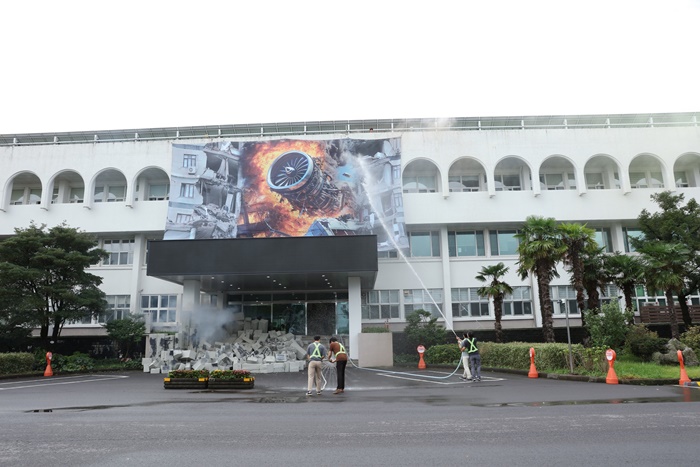 제주대학교 소방관서 합동 ‘대규모 소방훈련 실시’